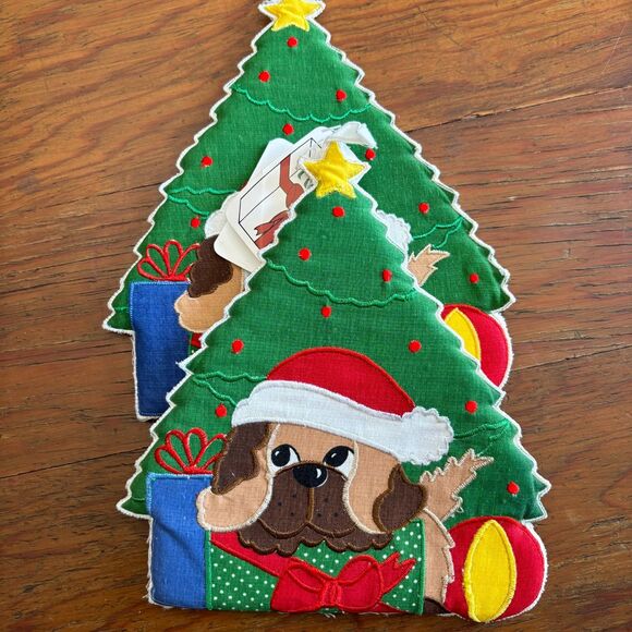 Bundle of 6 Vintage Christmas Hot Pads Pot Holders New NWT Puppy Tree House - Picture 3 of 5